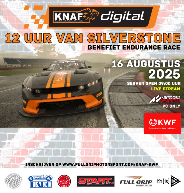 Benefiet Race voor KWF met Knafdigital en Full Grip Motorsport